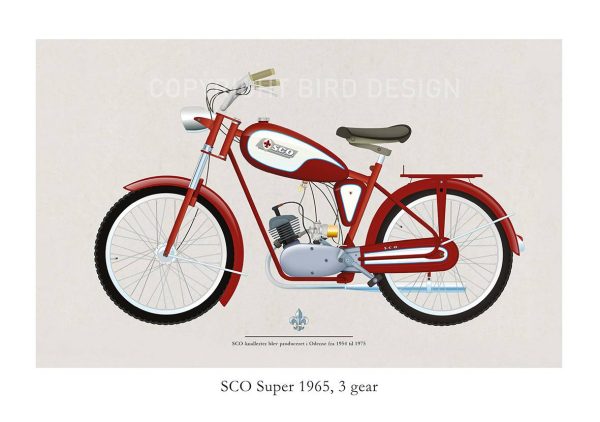 SCO Super 1965 plakat med knallert